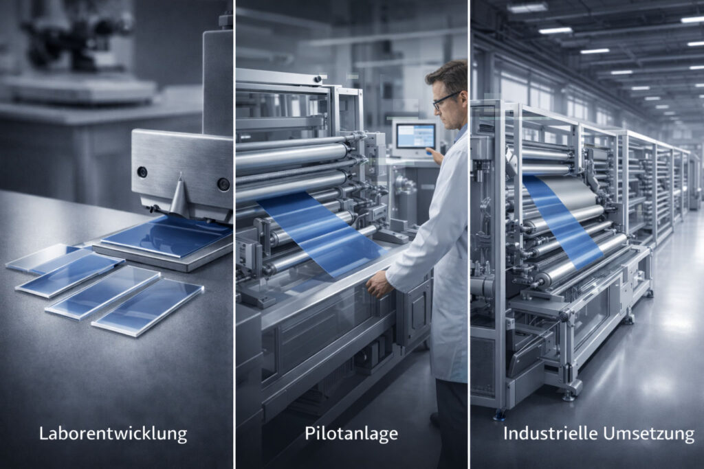 industrie coating von der entwicklung bis zur industriellen umsetzung